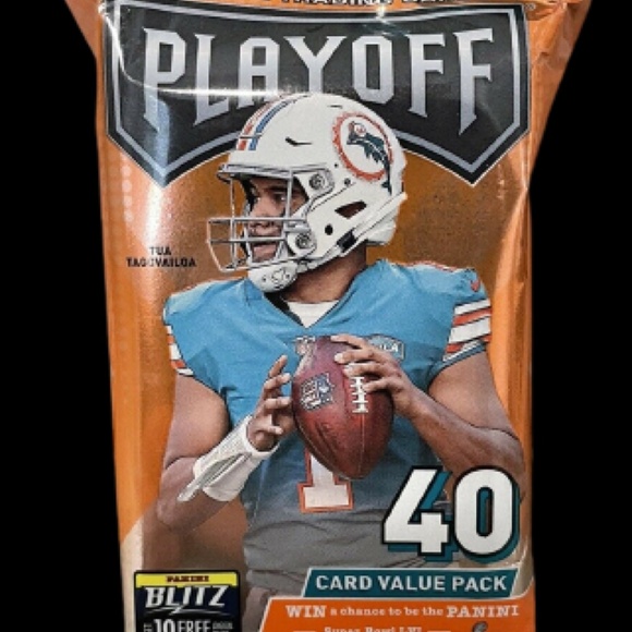 2021 Panini Playoff Football Factory Sealed Cello Pack - 40 Cards! - Picture 1 of 1
